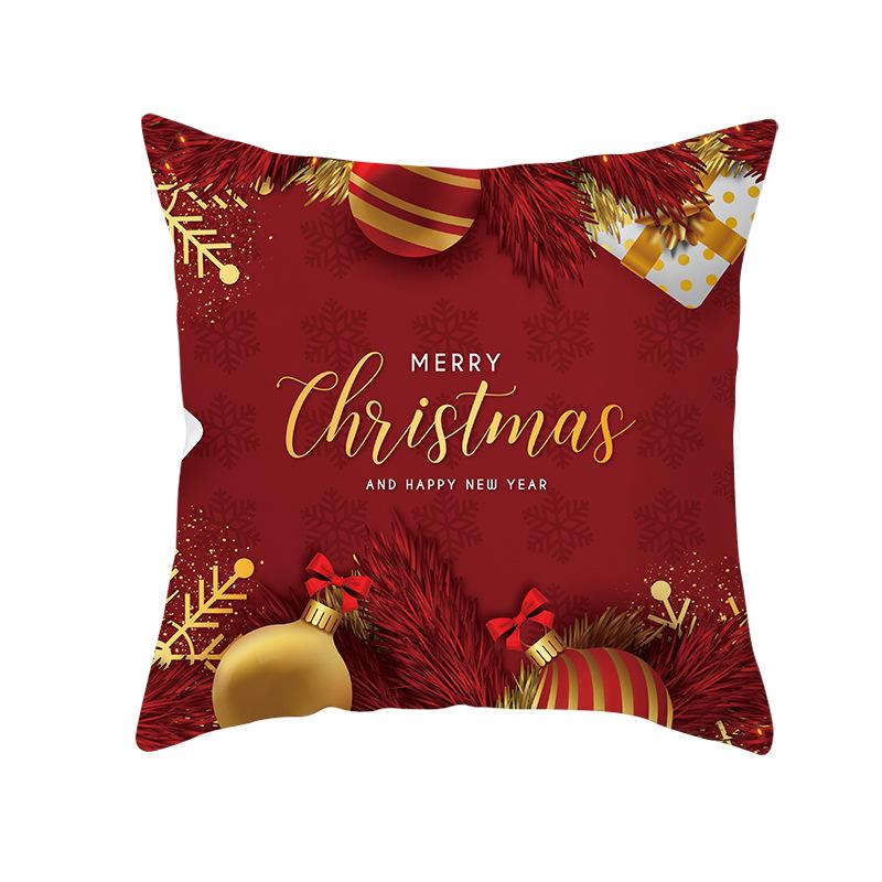 Nordic Christmas Pillowcase Christmas Ball Decoration Home Sofa Cushion Cover