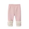 Girls' Fleece-Lined Thick Winter Leggings with Scrunch Socks - 2025 Warm Fashion Style