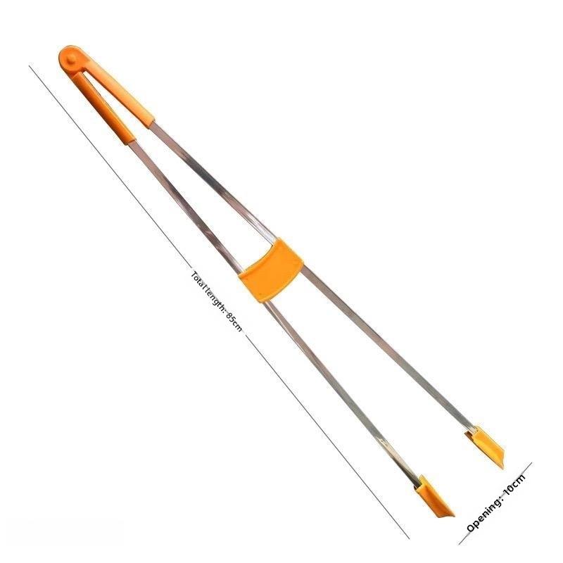 Long Handle Garbage Clipper Extended Length Pi Up Tool Sanitation Clamp for Household Cleaning Tools Garbage Abber
