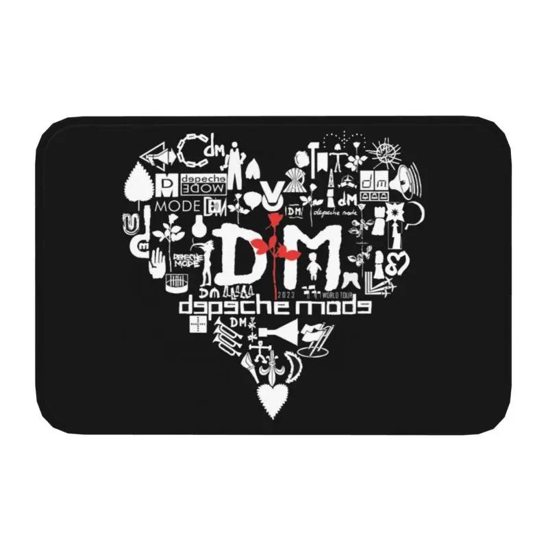 Electronic Rock Depeche Cool Mode Front Floor Door Entrance Mat Outdoor Kitchen Bathroom Doormat Garage Carpet Rug