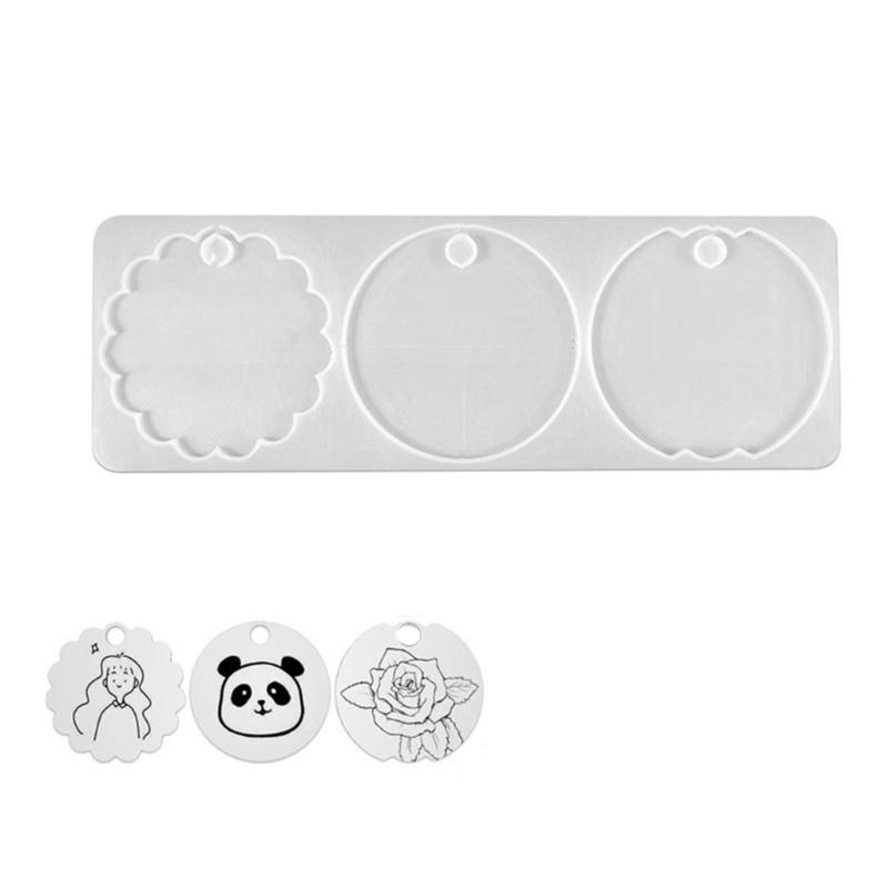 DIY Name Plate Resin Molds for Cup Lid 3 Cavities Nameplate Silicone Molds Epoxy Casting Personalized Custom Name Mould
