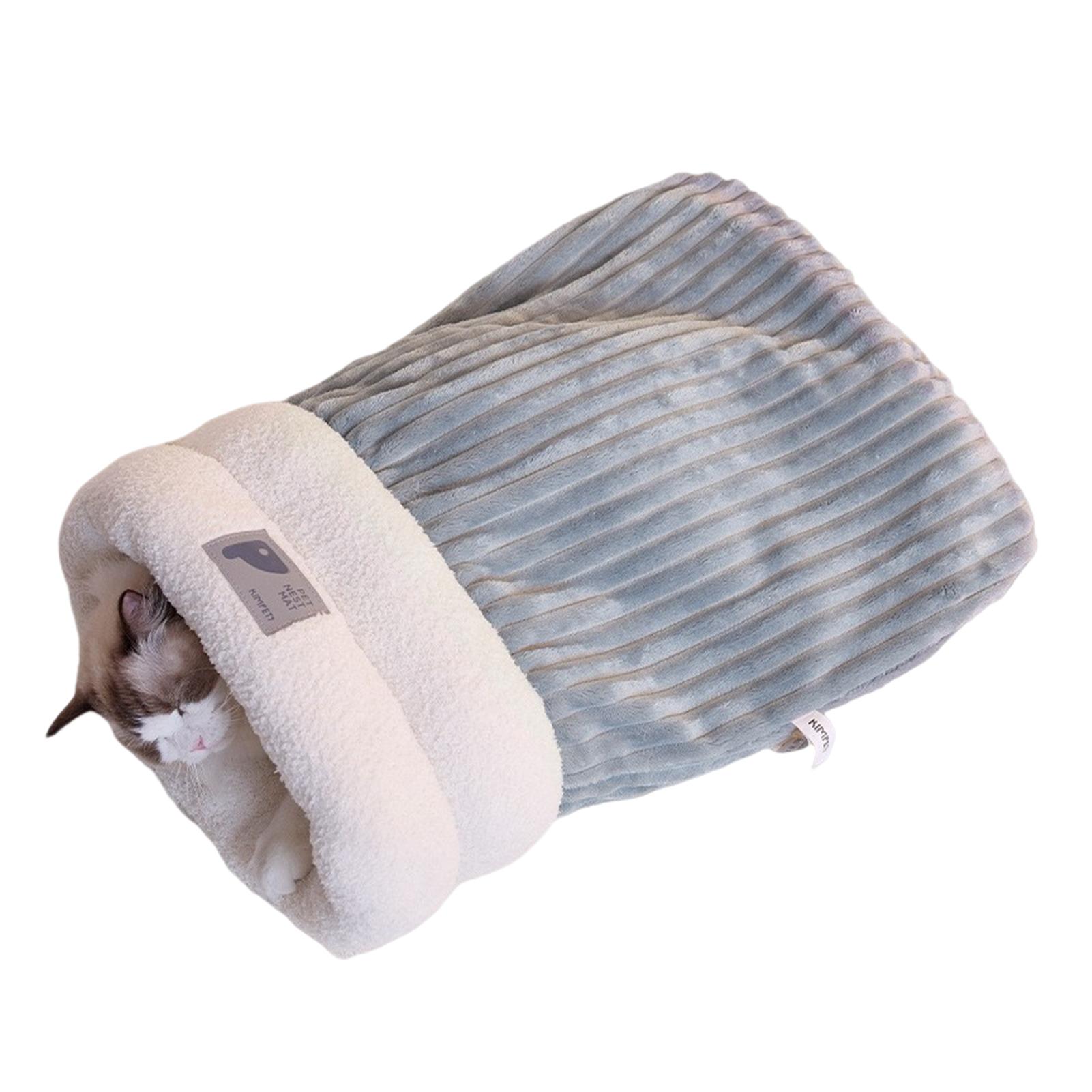 

Зимняя теплая кровать для собак и кошек, супермягкая, толстая, теплая, для кошек, на зиму M