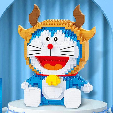 Doraemon Nobita Cartoon Micro Particle Building Blocks Anime Figure Assembly Toy for Kids Gift