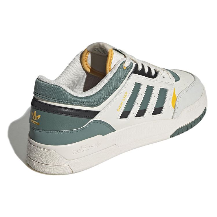 Adidas Drop Step Low Bílé Tech Smaragdové Unisex Tenisky Křídově bílá Aktivní zlatá GW9735