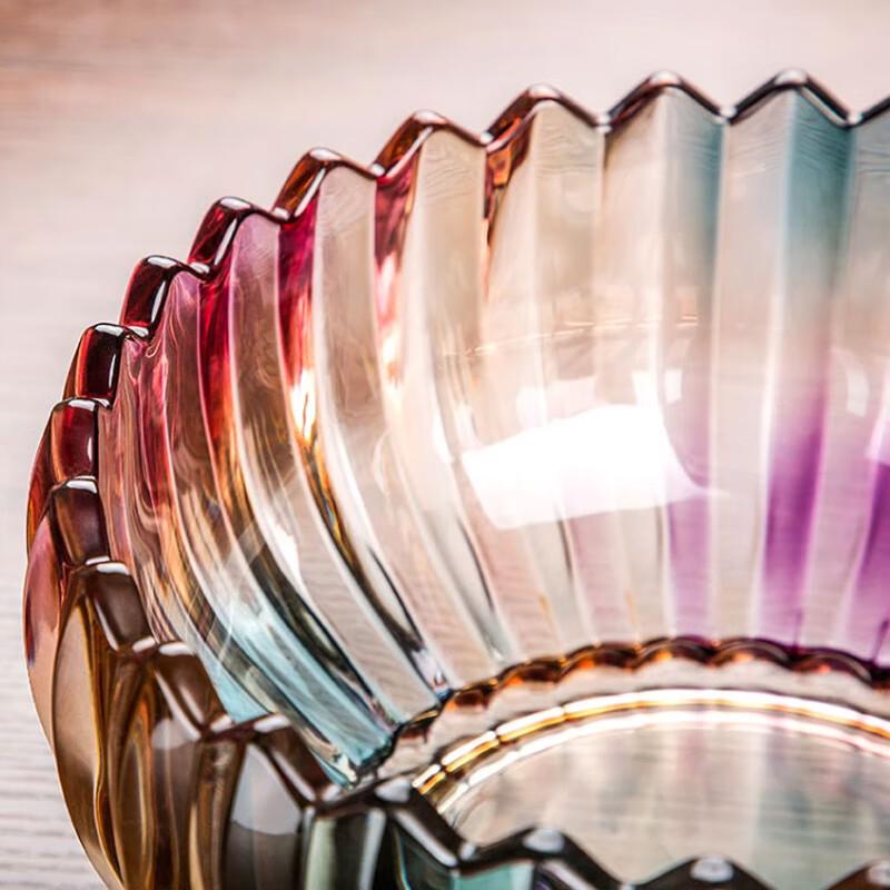 Homeglen European Style Glass Fruit Bowl
