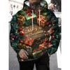 Santa Claus Men's Hoodie Fashion 3D Printed Hoodie Street Christmas Hoodies Funny Xmas Gifts Unisex Clohting Sweatshirts