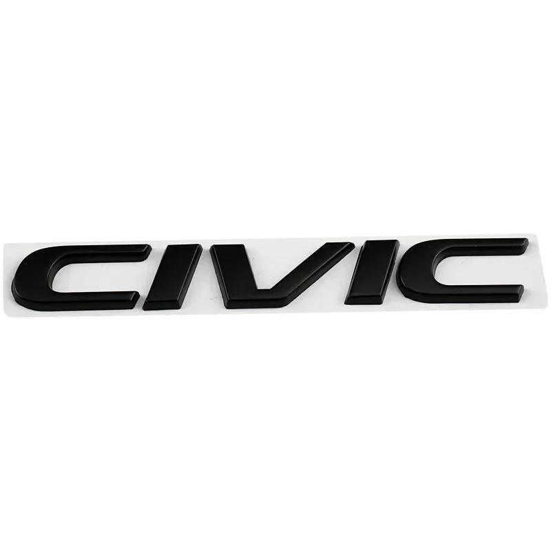 Metal 3D Car Stickers Side Fender Badge Rear Trunk Emblem Decal Styling for Honda CIVIC Logo 10th 11th 8th 2025 2023 Accessories