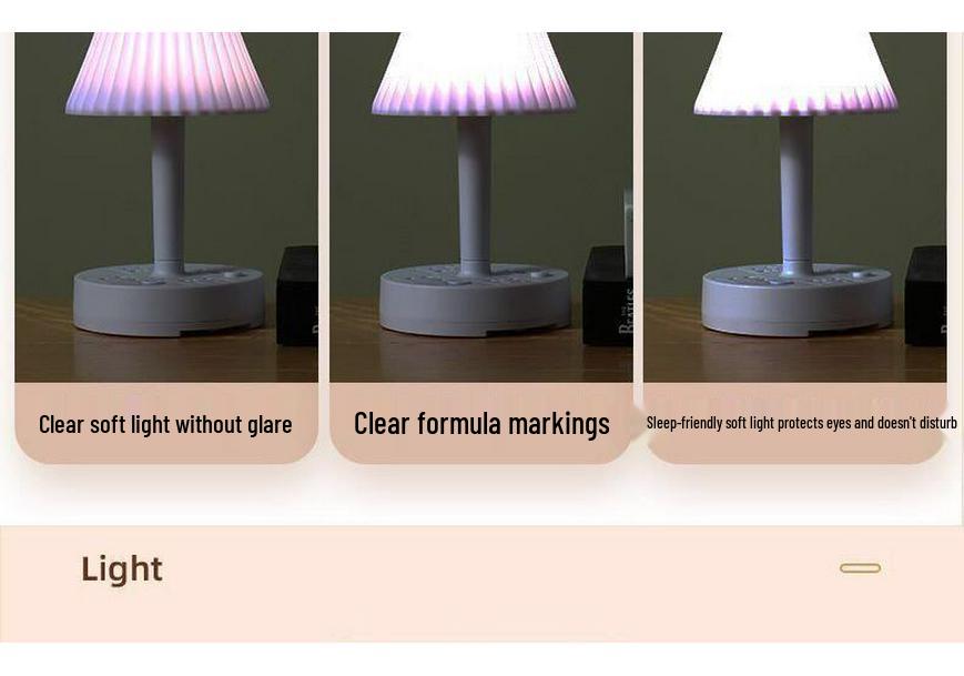 Multi-functional USB Desk Lamp with Adjustable LED Night Light and Power Strip