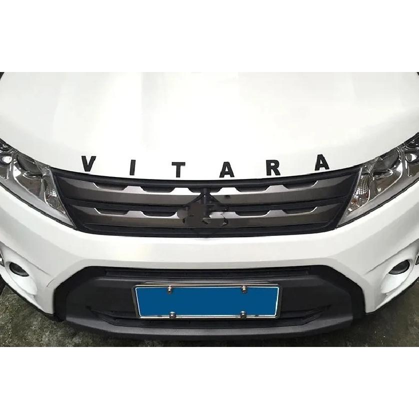 Für Suzuki Vitara 2014 2015 2016 2017 2018 Frontabdeckung Kühlergrill Auto Buchstabenaufkleber Zierleiste Auto Styling Zubehör