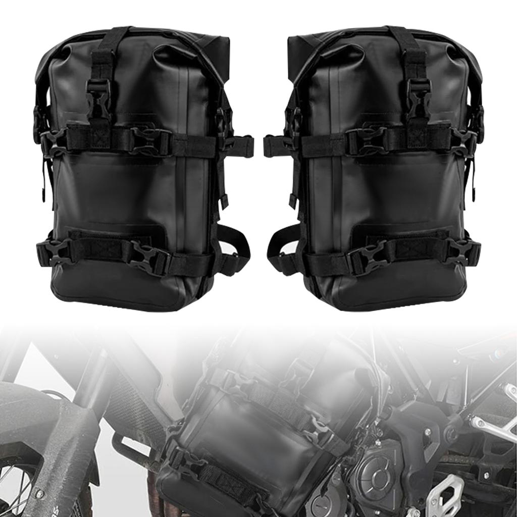 Reflective Motorcycle Dry Bag Bumper Crash Bar Bags 7L-9L/11L-13L Motorcycle Sissy Bar Back Seat Saddle Rack Side Tool Bag Pack
