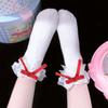 Womens JK Cute Sweet Crew Socks Ruffle Lace Ribbon Bowknot Princess Dress Socks