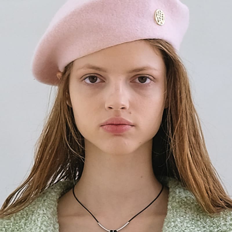THE ASHLYNN GLORIA II logo WOOL BERET (5 COLORS)