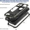 JGY iPhone 14 Pro Max IP68 Waterproof Case iPhone 14 Pro Max Military Metal Stand Case with Screen Protector Slim Full Cover Rugged Durable