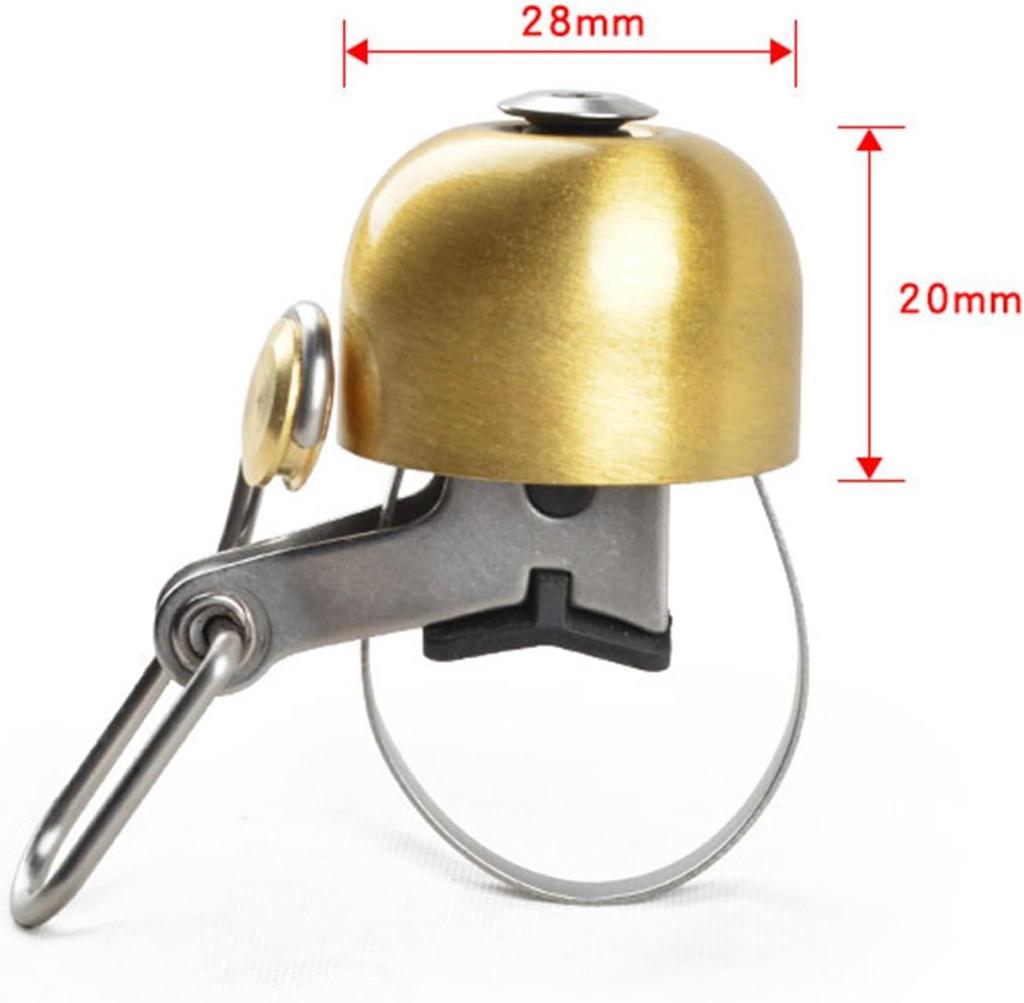 ENGWE Black Vintage Bicycle Bell, Loud Copper Bell, Easy to Use, Electric Bike Accessory