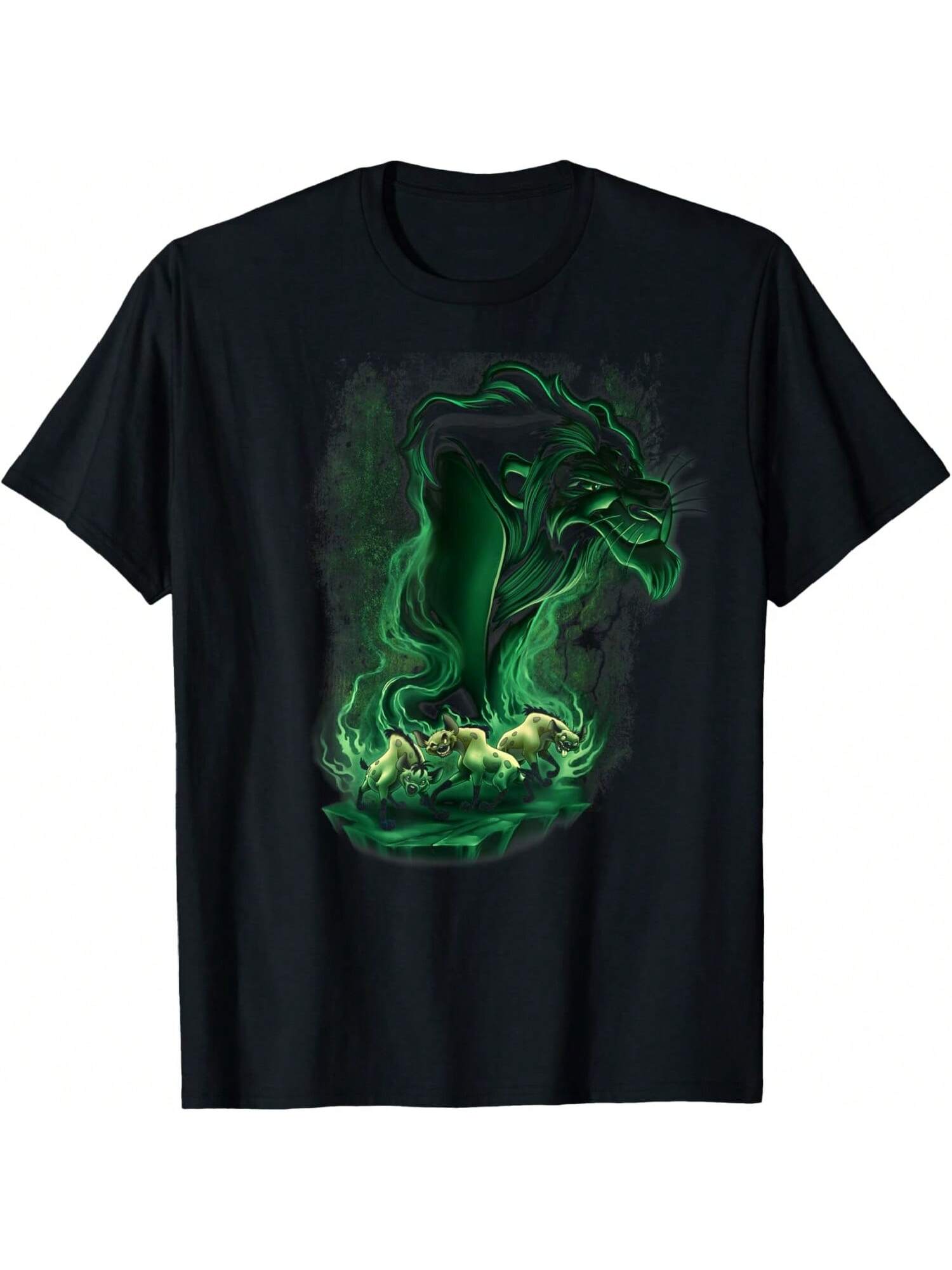 

Disneyss The Lion Kings Scar & Hyenas Green Smokey Portrait T-Shirt XXXXXL