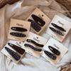 Korean Leopard Print High-End Hair Clip for Bangs and Forehead Strays