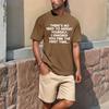 Men's Popular T-shirt Printed Round Neck Short Sleeve T-shirt