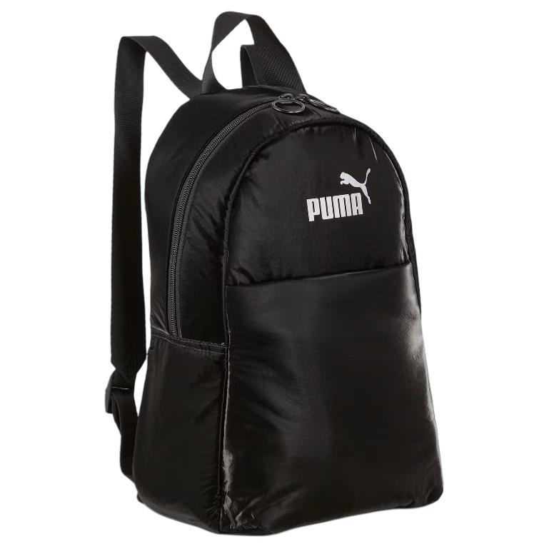 Puma Core Up Fashion Versatile Nylon Backpack Unisex Backpack Black 090649-01 Black