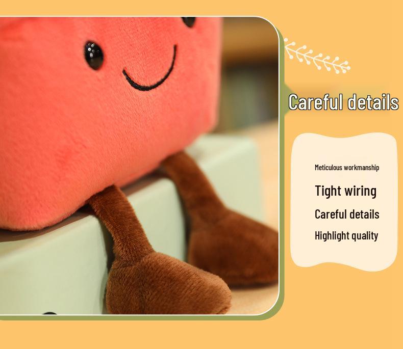 Cartoon Lucky Bamboo and Pine Tree Plush Toy - Office Desk Decoration and Gift