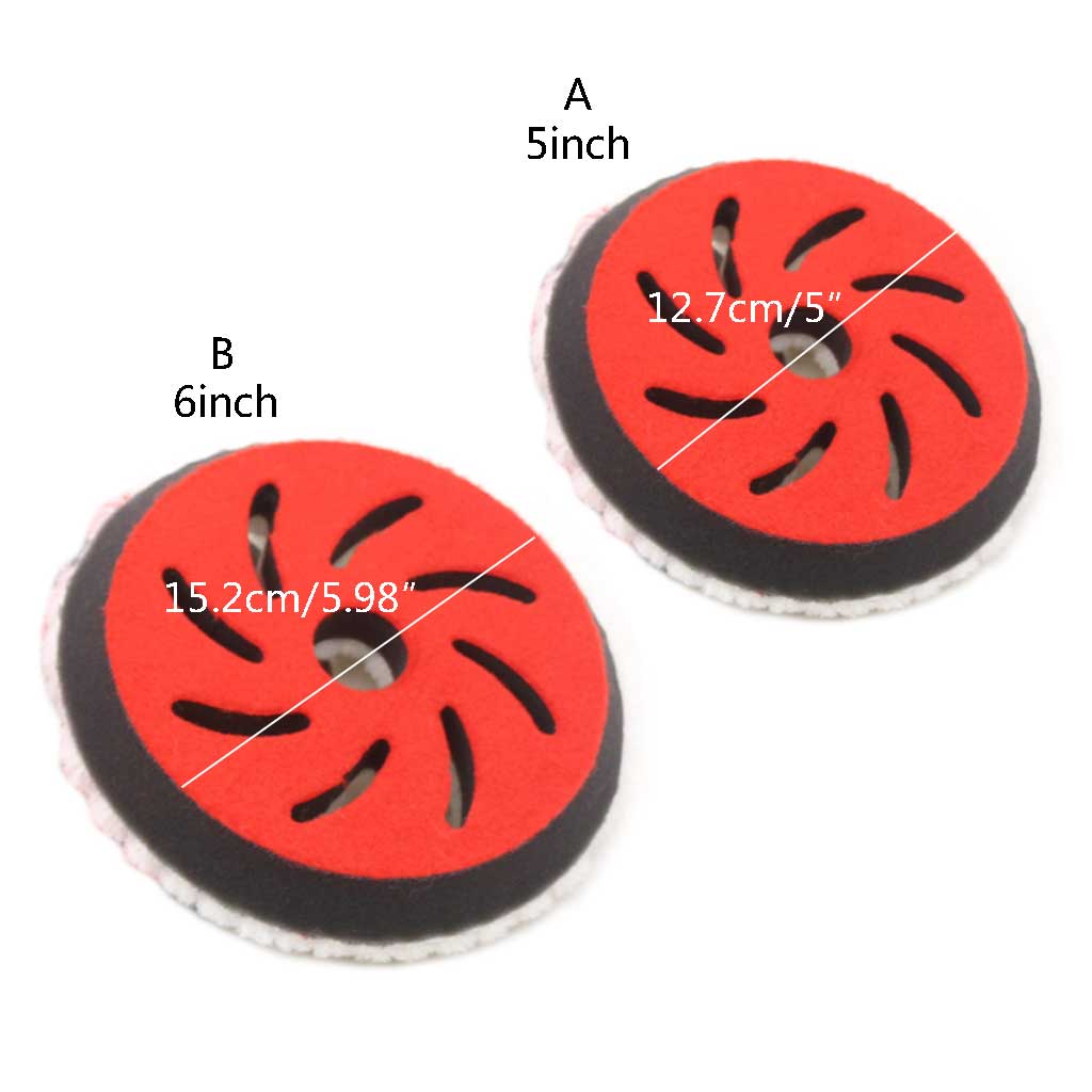 Fast and Smooth Buffing Pad Automotive Polisher for Drill Buffer Attachment 5"/6" Polishing Pad For Compounding, Waxing