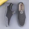 Men's shoes 2025 summer new fashionable soft slip-on shoes Light and comfortable casual shoes soft-soled mesh shoes