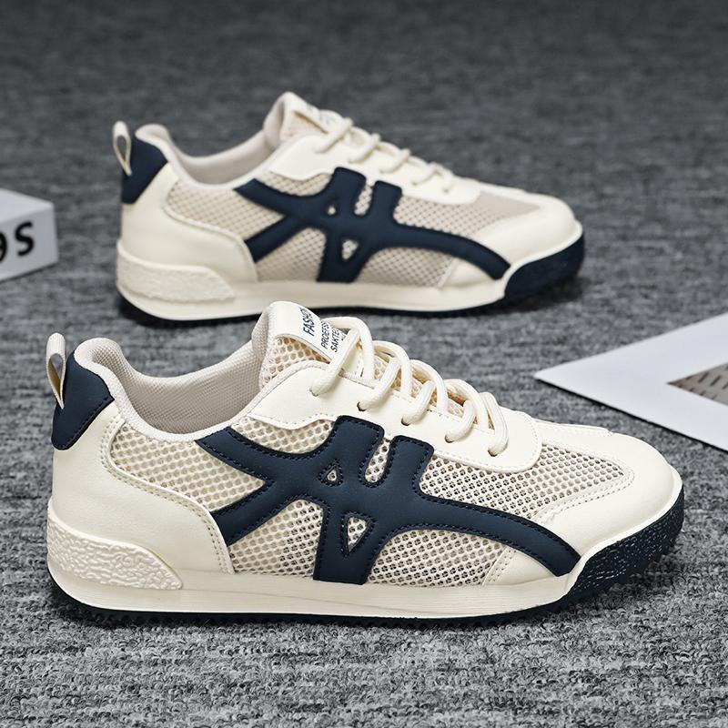 

TUINANLE женская спортивная обувь сетчатая легкая мягкая подошва беговой ремешок дышащая модная спортивная прогулочная повседневная теннисная обувь на плоской подошве 40 бежевый