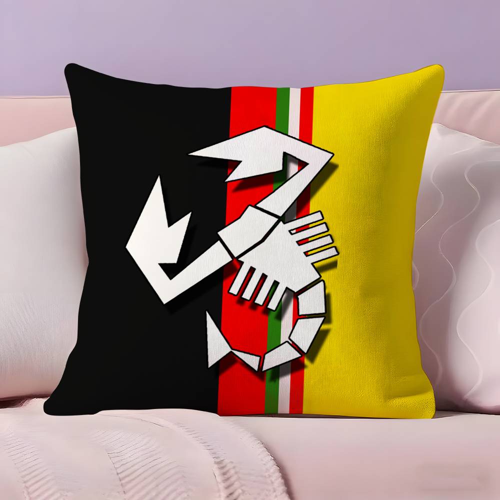 A-Abarth Scorpion Pillow Case Ultra Soft Skin Friendly Fabric Cloud Like Comfort & Concealed Zipper