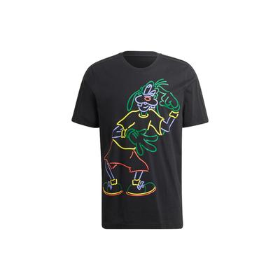 Originals X Disney Goofy Cartoon Print Casual Breathable Sports Short Sleeve T-shirt Men Tops Black HC0645
