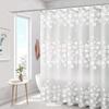 With Hooks Bath Curtain EVA Toilet Curtain Modern Waterproof Shower Curtain  Bathroom