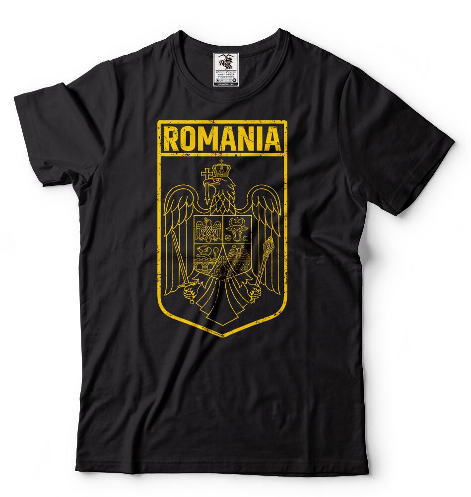 T-shirt Romania patrimonio rumeno bandiera T-shirt Stemma giorno nazionale tee