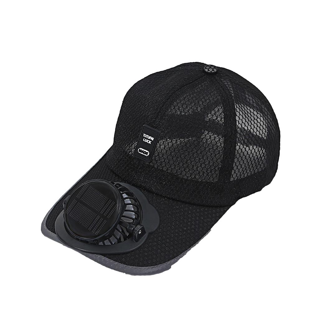 Solar Rechargeable Fan Baseball Cap, Spring And Summer Sun Visor Cap, Cap