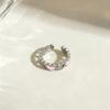 Korean Pink Drip Oil Heart Ring - Women's Fashion Adjustable Open Finger Jewelry