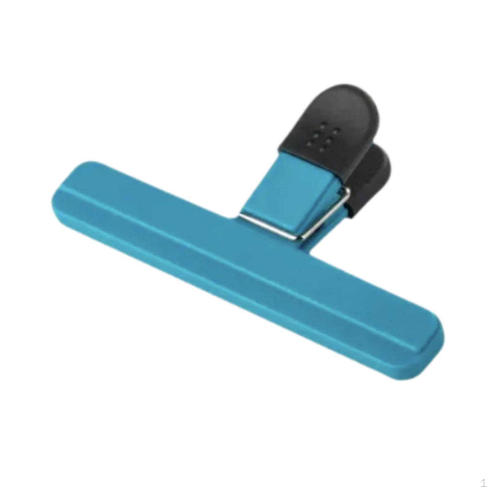 

Зажим для чипсов, зажим для еды, многоразовый, герметичный, прочный, для запечатывания пакетов синий