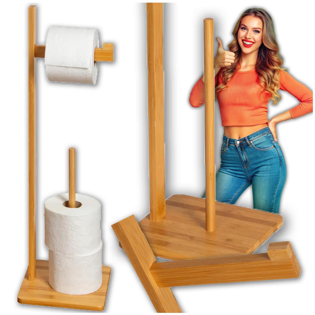 Bambu toalettpappershållare KINGHOFF KH-1692