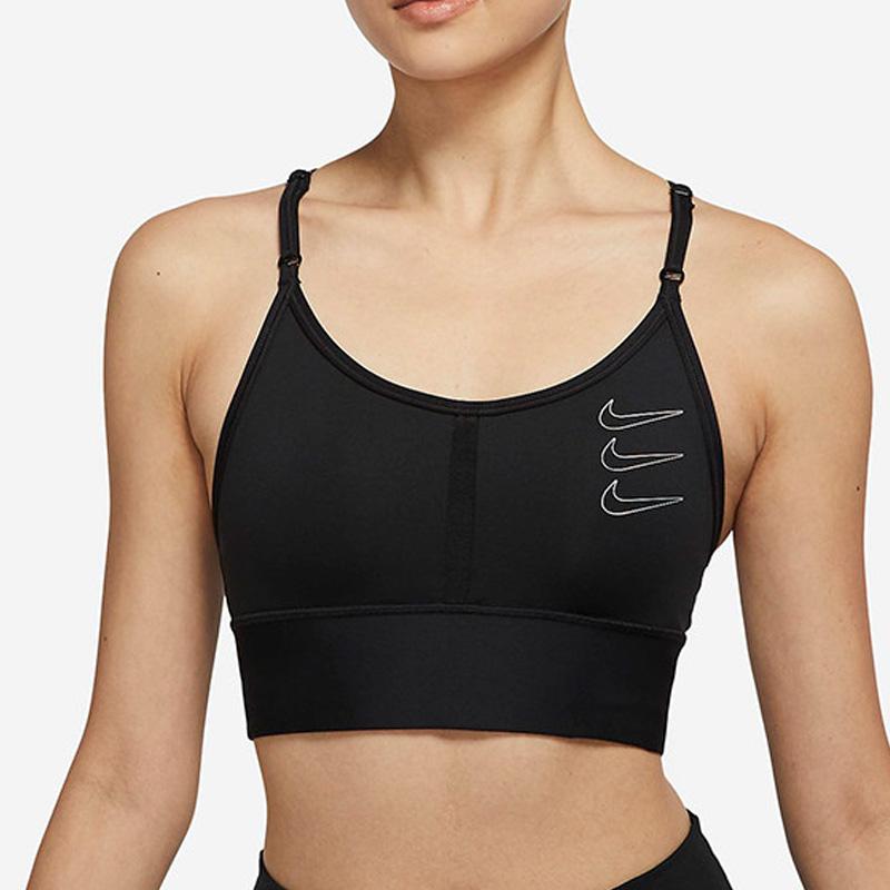 Nike Three Hook Fitness Yoga Sports Bra Women Underwear Black DM1879-010