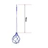 Football Kick Trainer Elastic Reinforced Nylon Folding Football Training Juggling Net for Kicking Practice Blue
