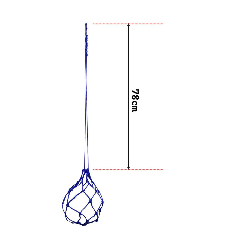 Football Kick Trainer Elastic Reinforced Nylon Folding Football Training Juggling Net for Kicking Practice Blue