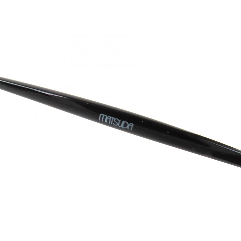 Ausgezeichnete MATSUDA Sonnenbrille Zwei Stege Rund Matt Schwarz Herren 2903H Gebraucht