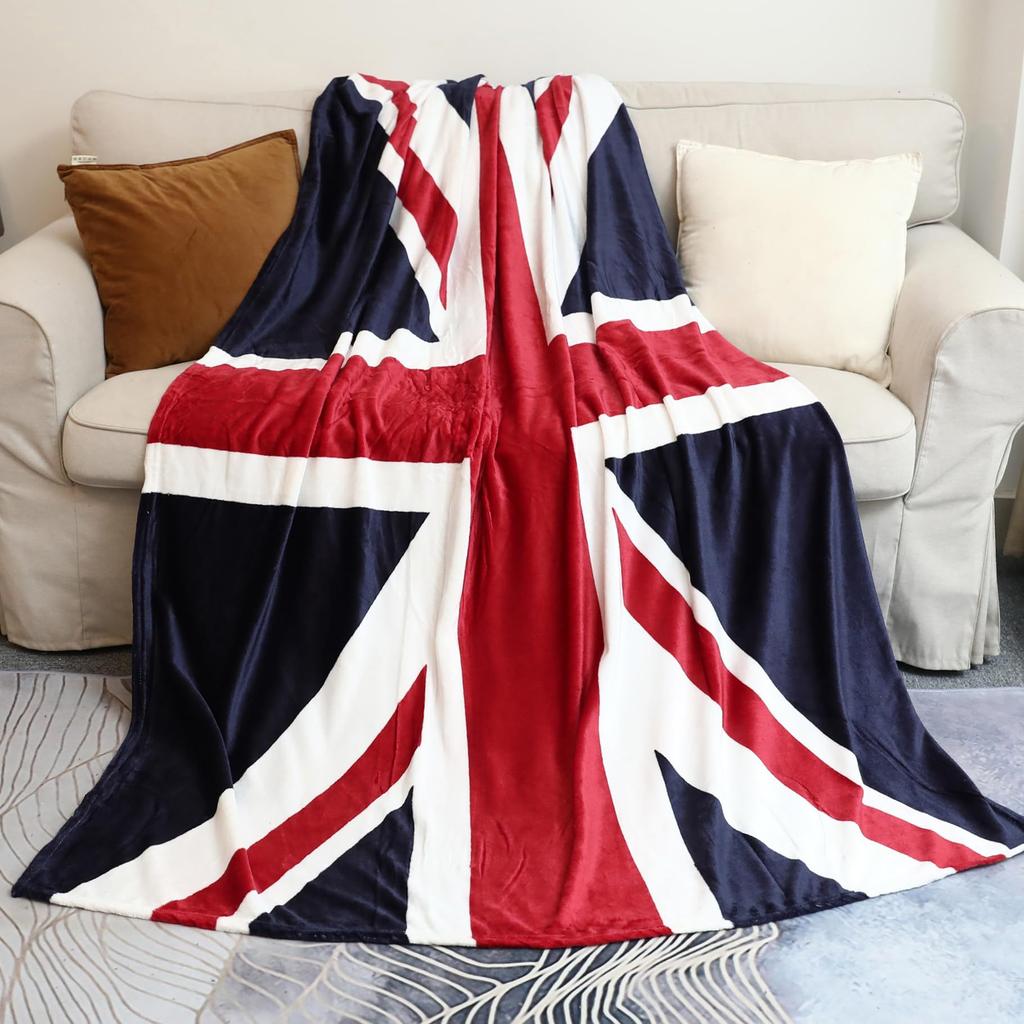 flag of the United States Printed Blanket for Sofa Travel Camping Living Room Office Conditioning Blanket for All Seasons Gifts