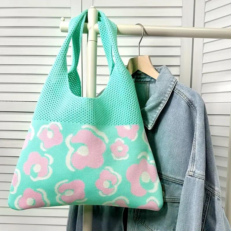 Exquisite 2026 Knitted One-Shoulder Tote: Versatile, Large-Capacity, All-Match Casual Handbag.
