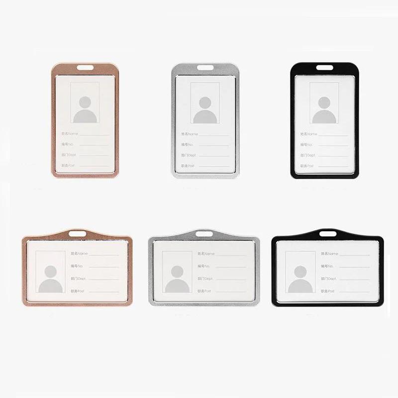 Aluminium Alloy Employee Name ID Card Cover Metal Work Identity Badge ID Business Case Credit Card Holder Wallet Case