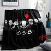 Horrorfilm-Print Flanelldecke, Hohe Qualität, Bequem für alle Jahreszeiten, Heimdekoration, Wärme und Komfort, Perfekt für Weihnachtsgeschenke