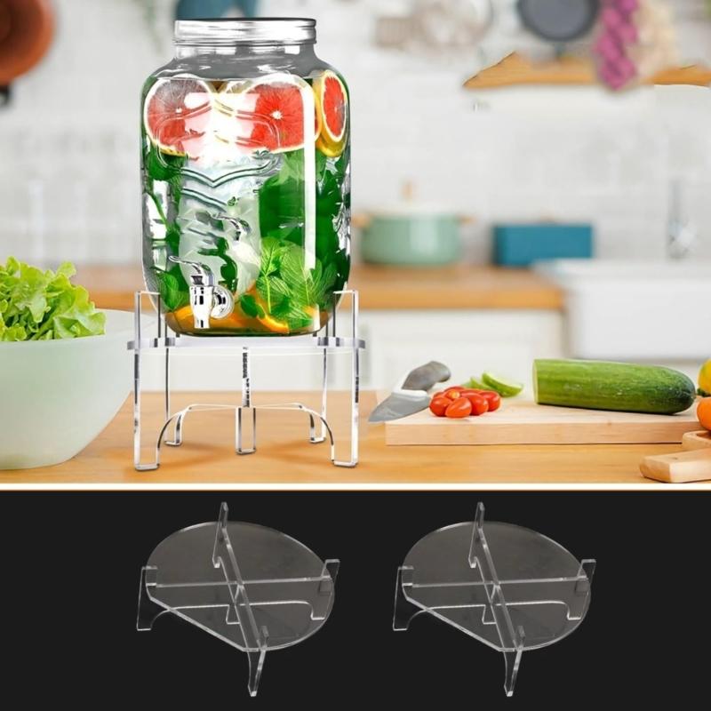 Acrylic Drink Dispenser Stand Modern Aesthetic Multifunctional Use Easy To Clean Surfaces Beverage Machine Rack