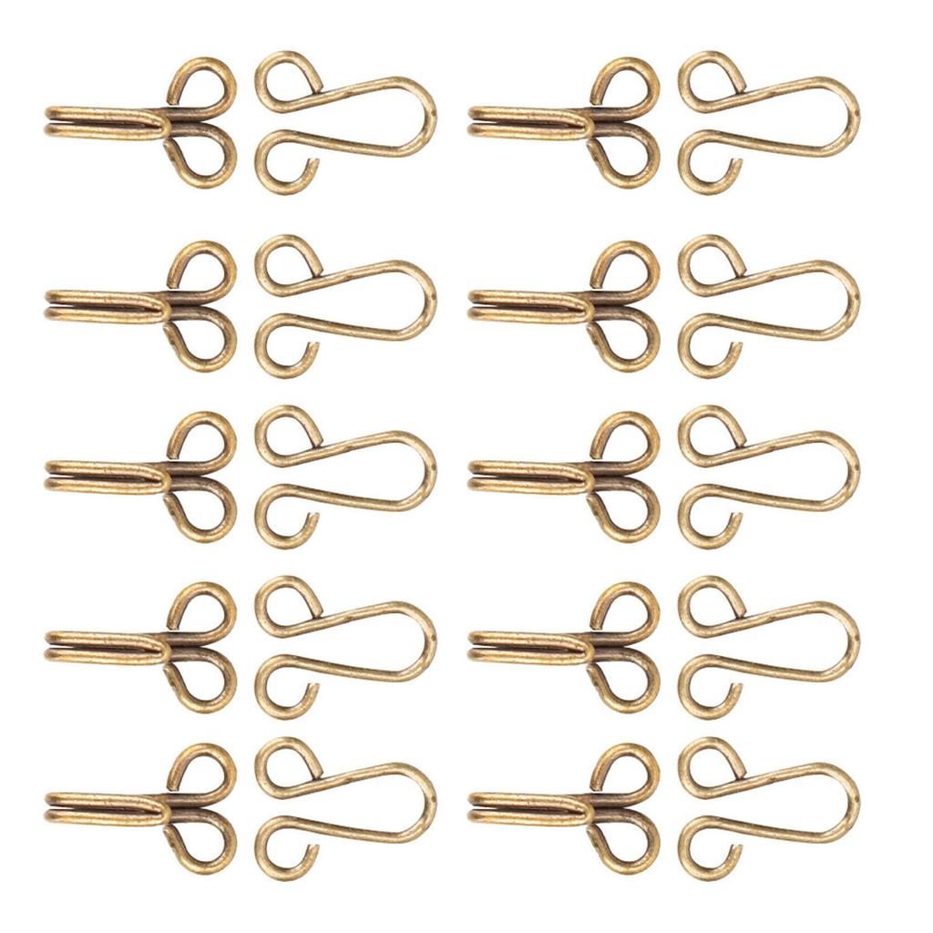 10 Pcs Fur Coat Hook Fasteners Sew for Over Coat Underwear