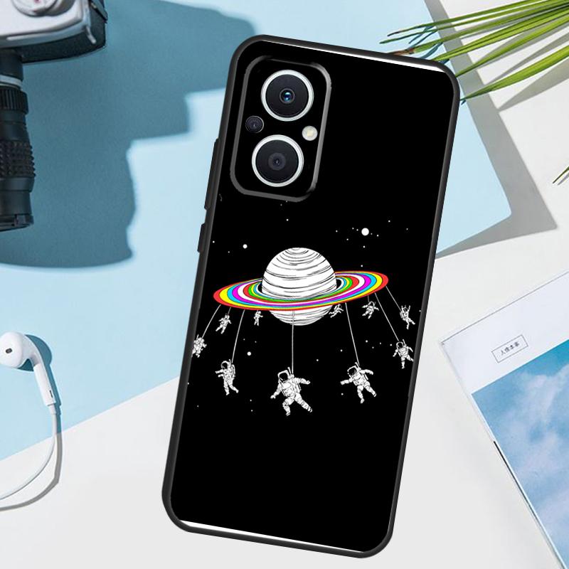 Planet Astronaut Cover For OPPO Reno 12F 11F 13F 14F 8T 7 8 Lite 10 11 12 13 14 OPPO Find X9 X8 X6 X5 Pro Case