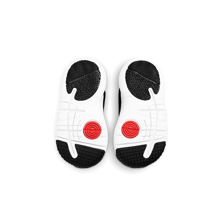New Nike Flex Advance Slip Resistant Cushioning Abrasion Resistant Low Top Running Shoes Black White Infant And Toddler CZ0188-002