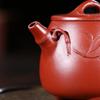 Yixing Zisha Da Hong Pao Bamboo Joint Teapot by Wang Guowang - Kung Fu Travel Tea Set.