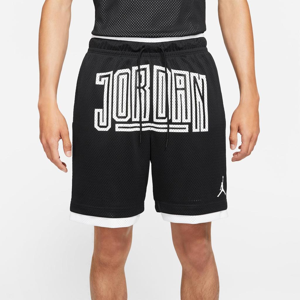 Jordan Sport Dna Mesh Breathable Shorts With Contrast Letter Logo Men Bottoms Black DA7207-010