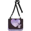 Sanrio Kuromi Pocket Pouch with Shoulder Strap Polyester 14x1x12cm Name Space for Kids