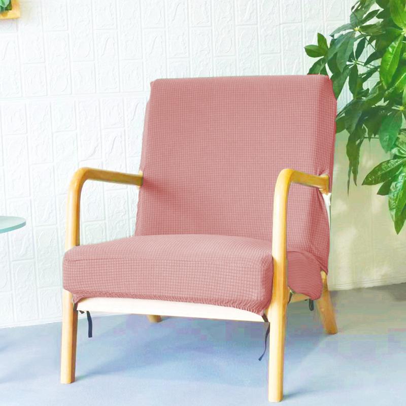 Waterproof Elastic Armrest Leisure Single Sofa Cover Solid Universal Solid Wood Chair Cover Home Bench Seat Sitting Cover